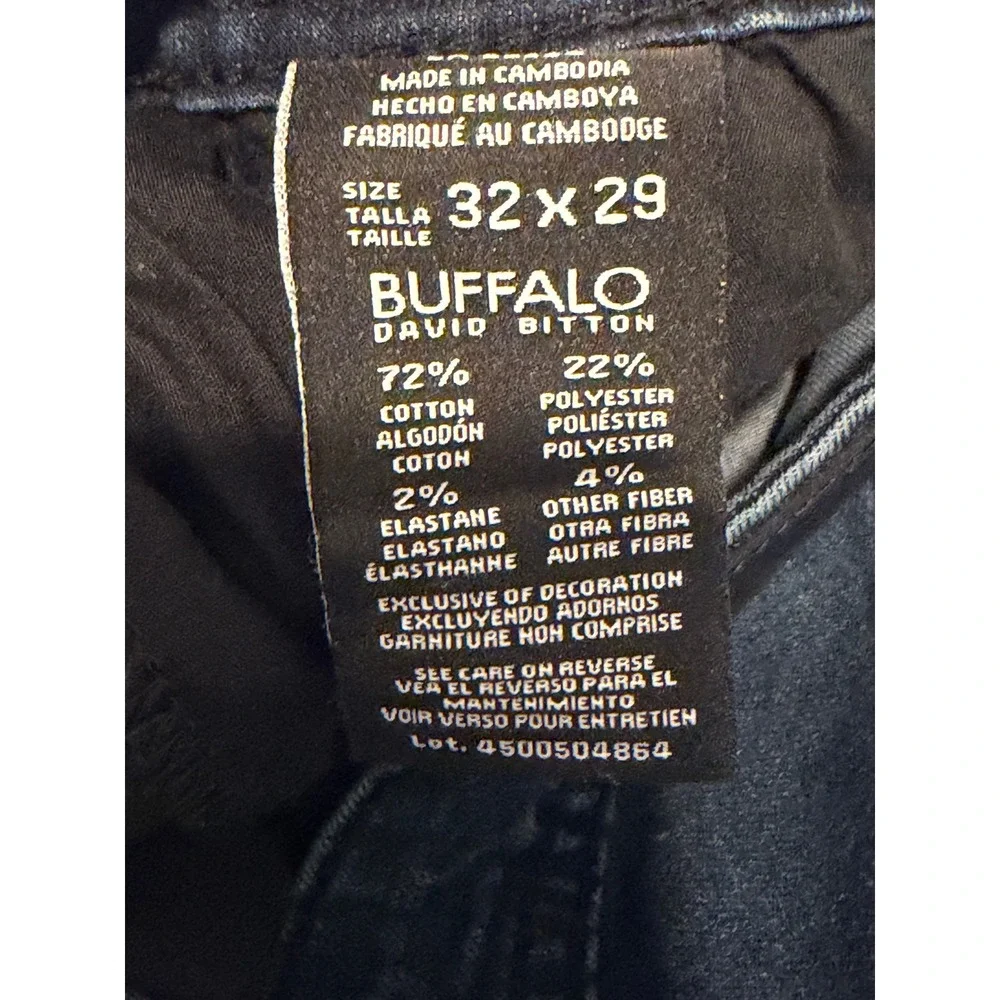 Buffalo David Bitton Jeans Mens 32x29 Blue Axel Slim Stretch Dark Wash Denim